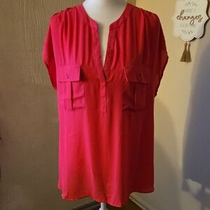 INC International Concepts Vibrant Pink Blouse